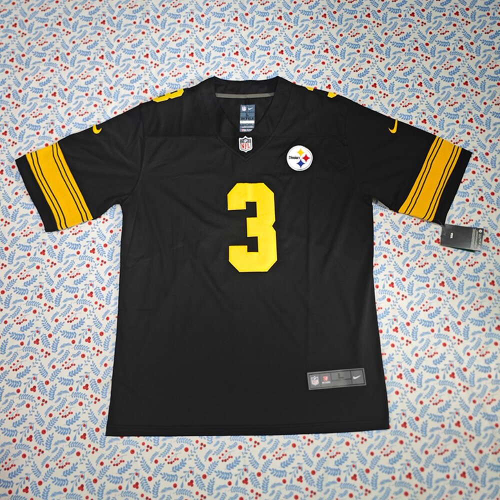 Russell Wilson Black Pittsburgh Steelers Black Jersey No. 3